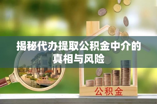 弥渡揭秘代办提取公积金中介的真相与风险