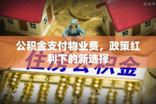 弥渡公积金支付物业费，政策红利下的新选择